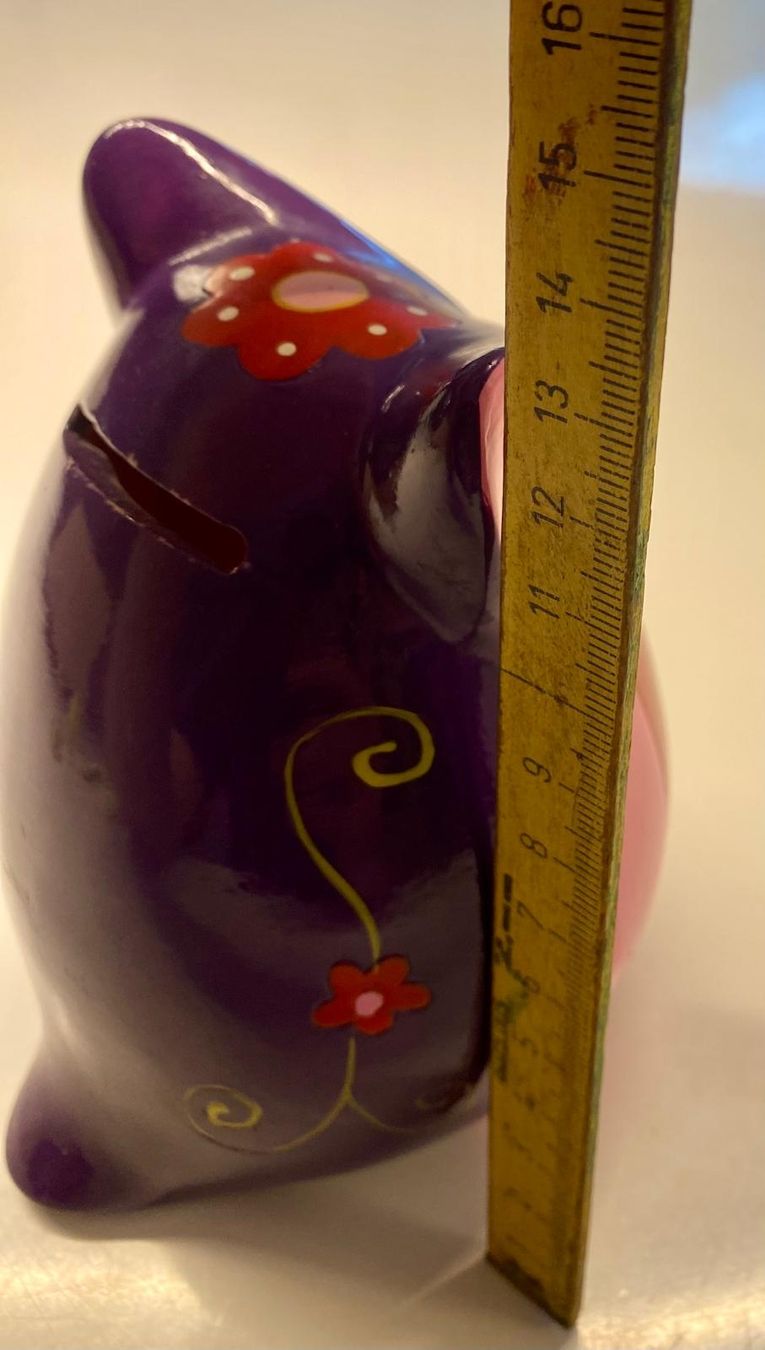 Spardosen: Originelle Spardose Eule, bunt bemalt, Höhe ca. 13 cm – Gebraucht aus Krauchthal von SamsPuce 3