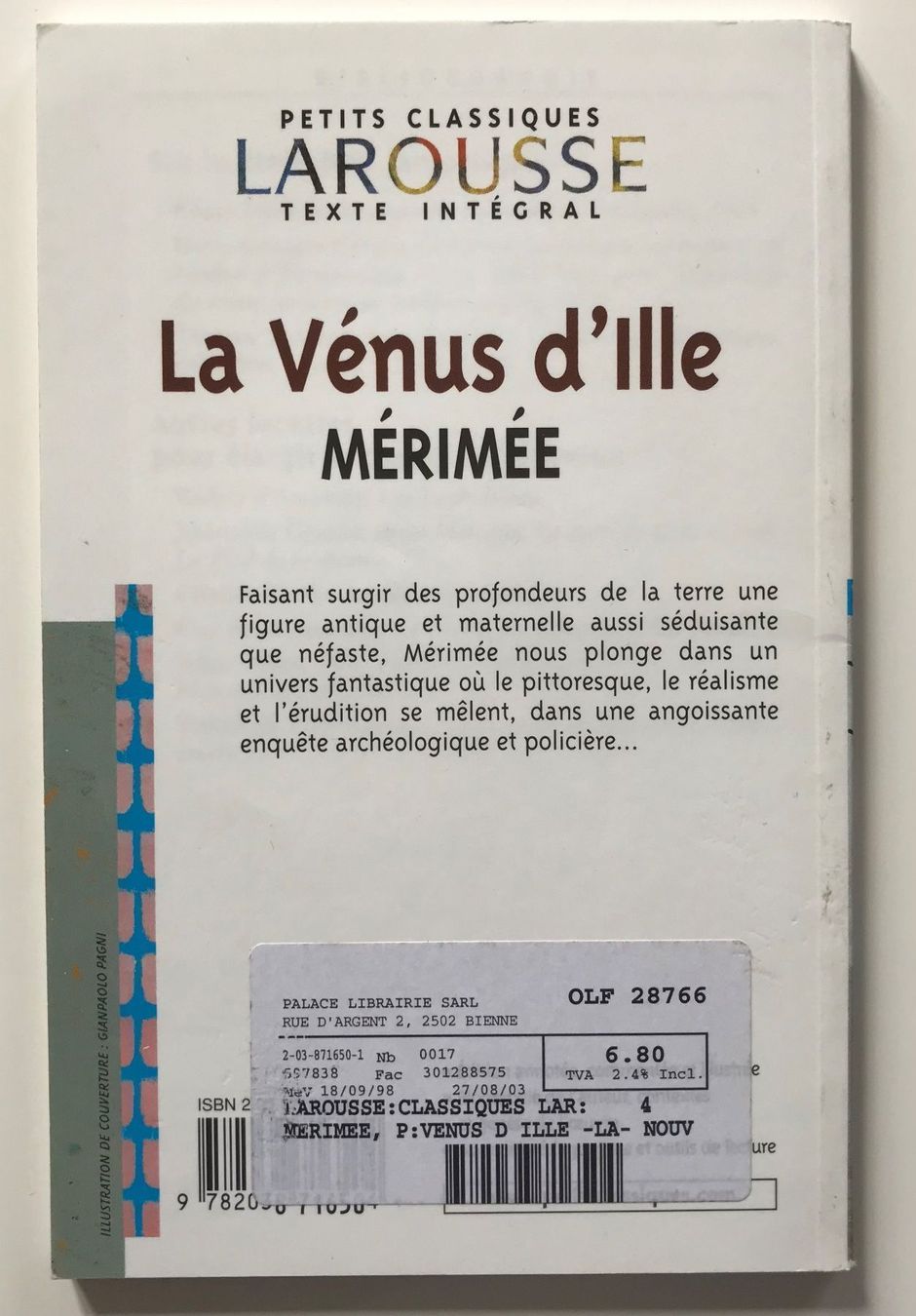 Libri: La Vénus d’Ille - Mérimée – Usato da Biel/Bienne venduto da granitod 1
