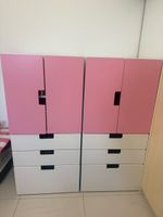 Ikea Kleiderschrank pink/weiss