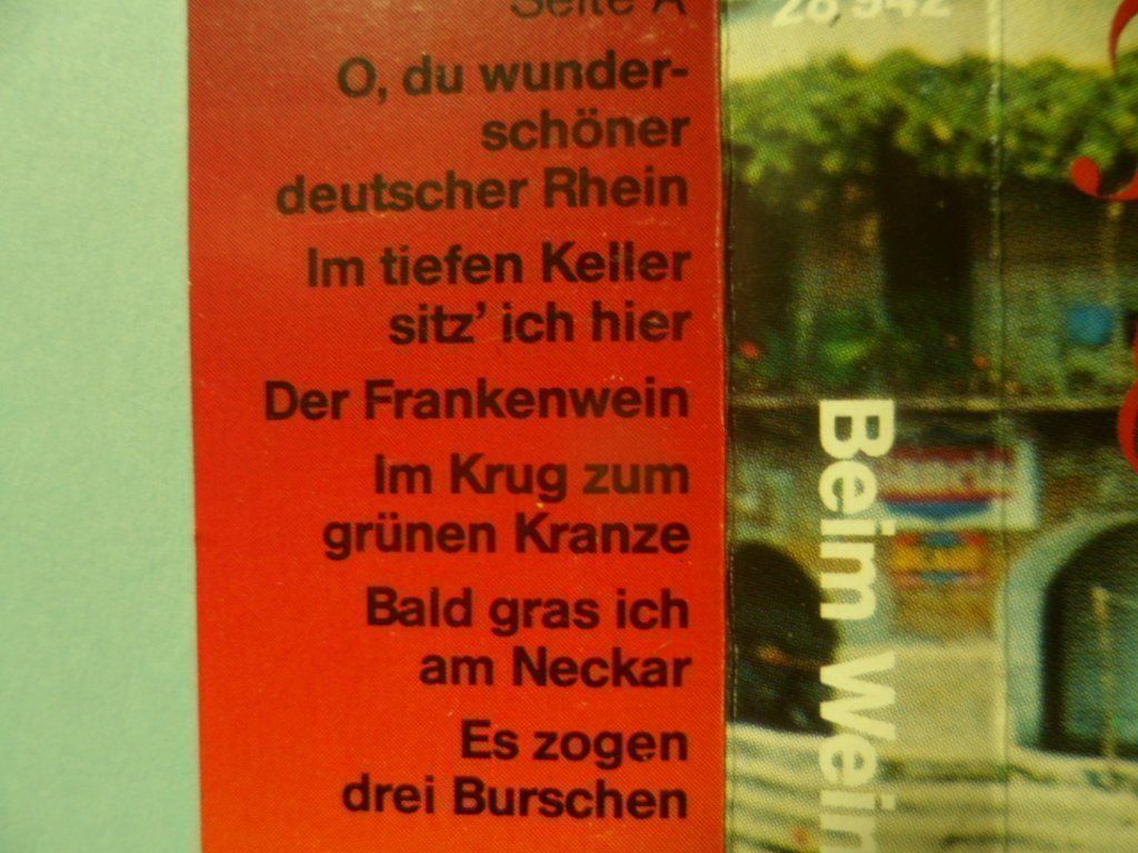 Musicassette: Beim Wein am Rhein – Usato da Langnau i. E. venduto da mar_hw58 1