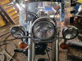 Yamaha XVS 650 Custom Lampen Halterung, Top Zustand