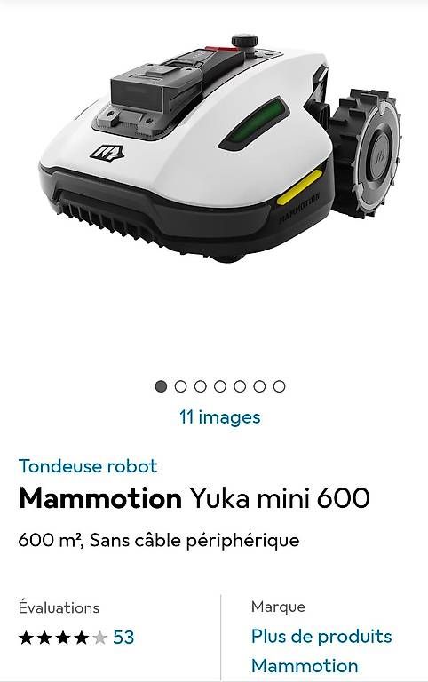 Rasenmäher: Robot tondeuse Yuka Mini 600 – Gebraucht aus Boudevilliers von Botteron15 1