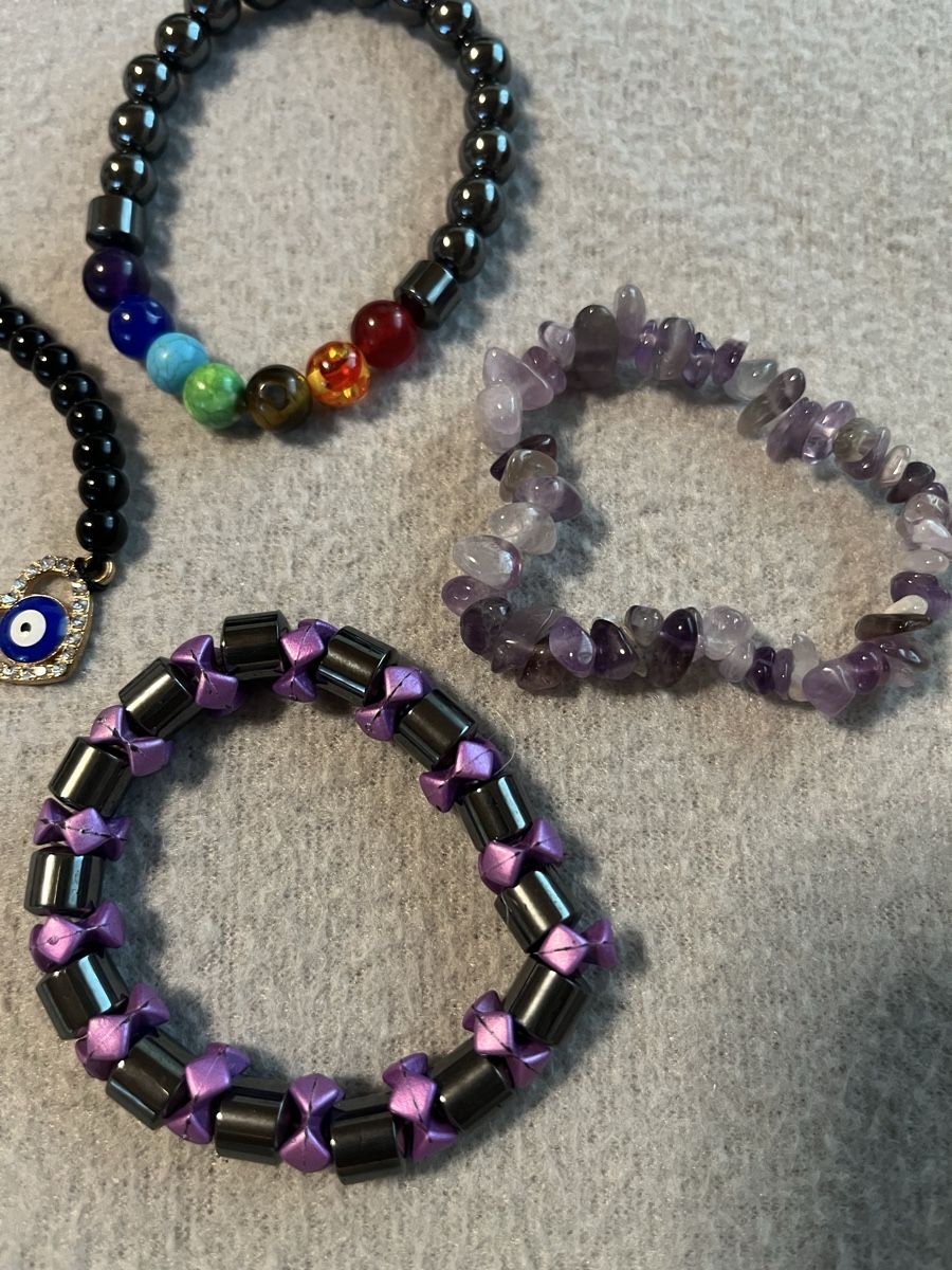 Bracciali & Braccialetti: Armbänder Set 4Stk. Chakra Amethyst – Nuovo (secondo la descrizione) da Grellingen venduto da nadu17 2