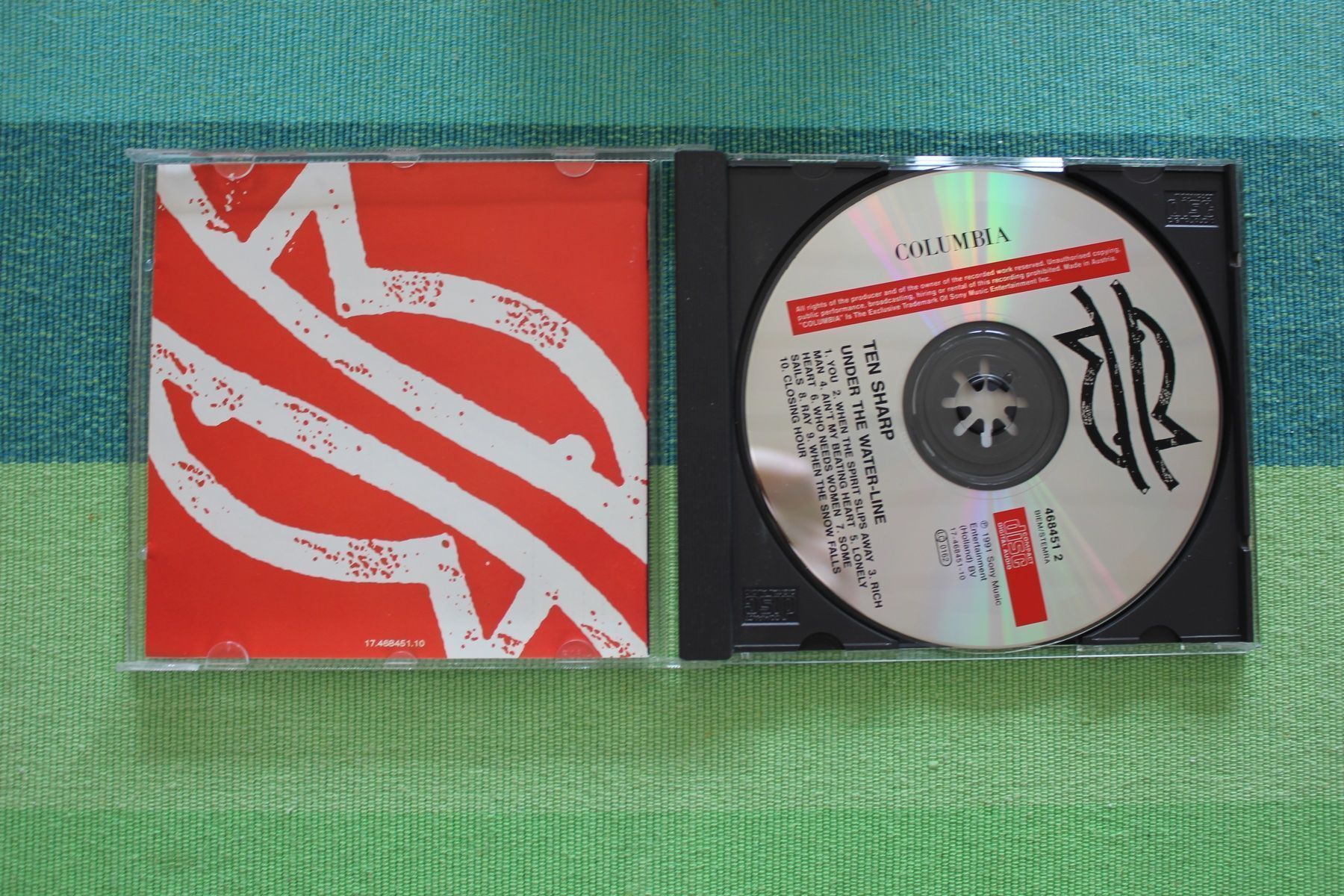 CD: CD - TEN SHARP - UNDER THE WATHER-LINE (80) – Usato da Geroldswil venduto da schlumpf1969 1