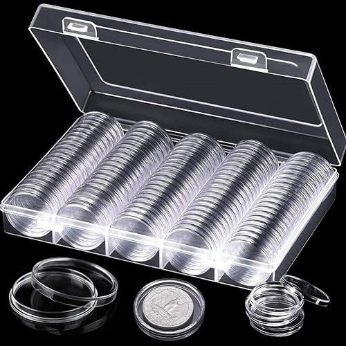 Alle Münzen: 100x Münzkapseln 27mm + Box / Capsules Pièces de Monnaie – Neu und originalverpackt aus Minusio von graziano11