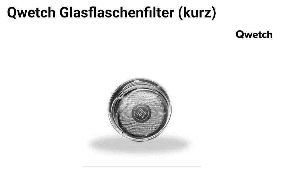 Borracce & Thermos: Neuer Qwetch Glasflaschenfilter – Nuovo e nell'imballaggio originale da Basel venduto da Mazzo84 3
