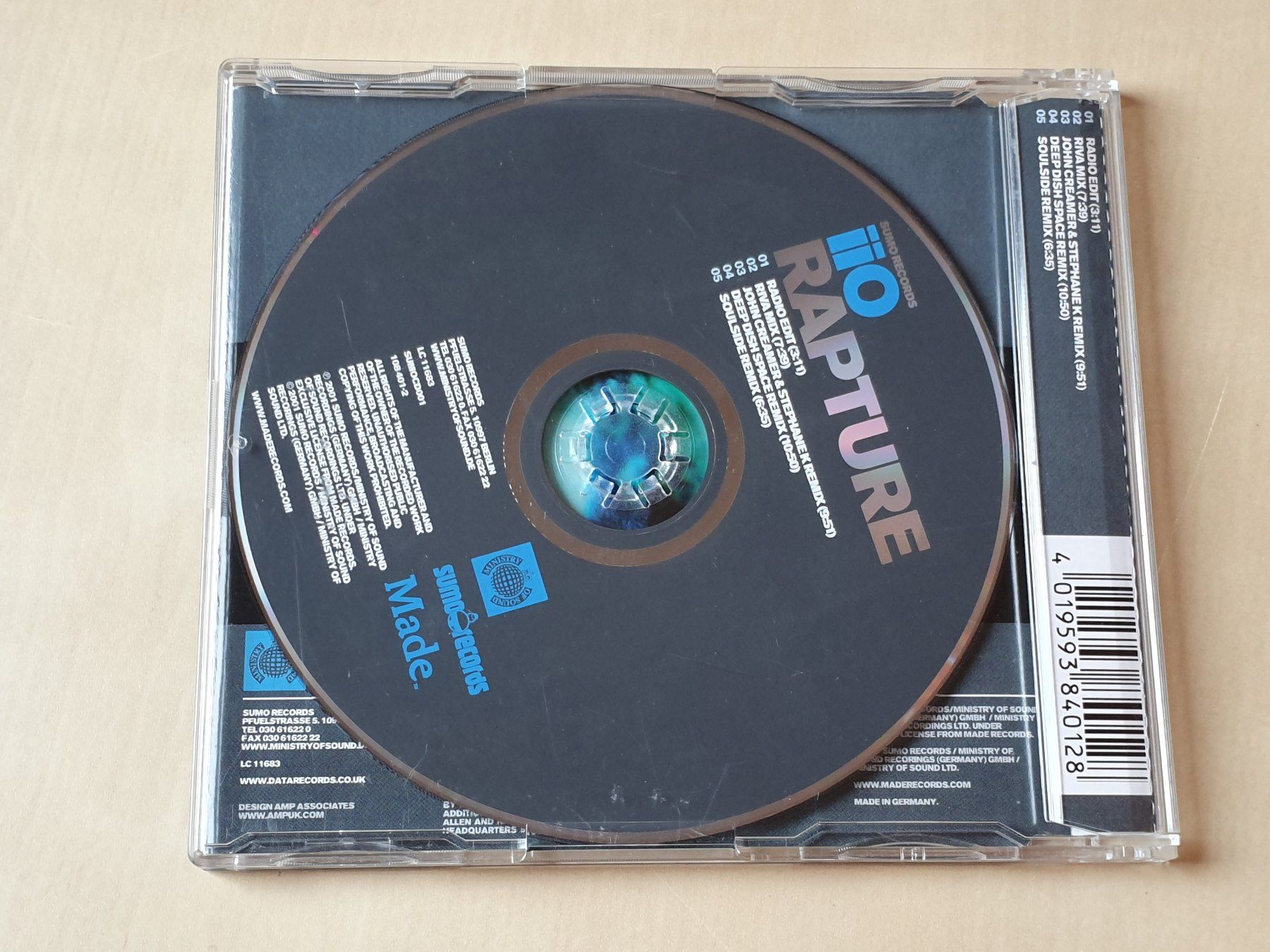 CDs: iiO Rapture – Gebraucht aus Stansstad von collectorsshop 1