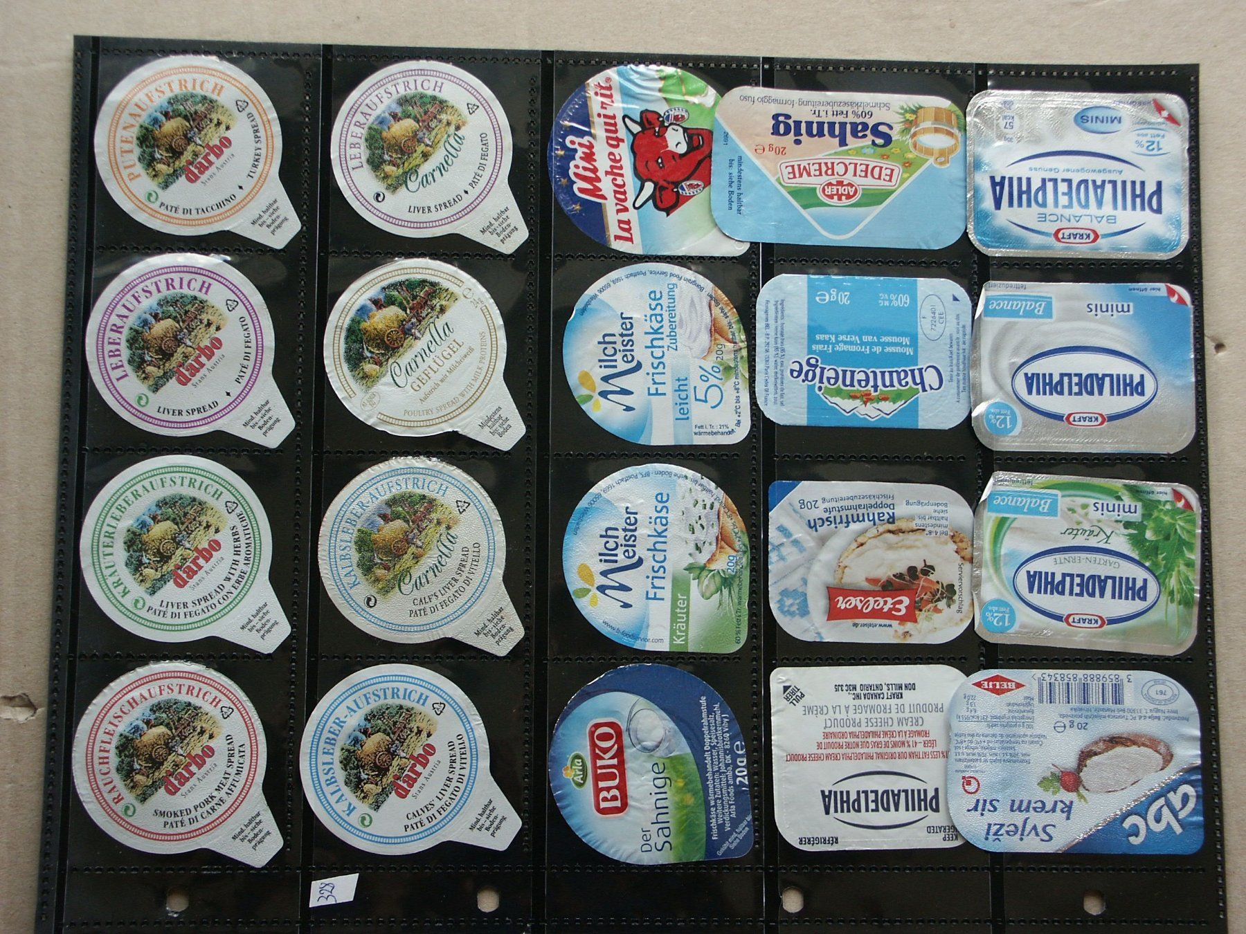 Kaffeerahmdeckel: 40    verschiedene     Butter - Deckeli – Gebraucht aus Niederglatt ZH von herzblatt5449
