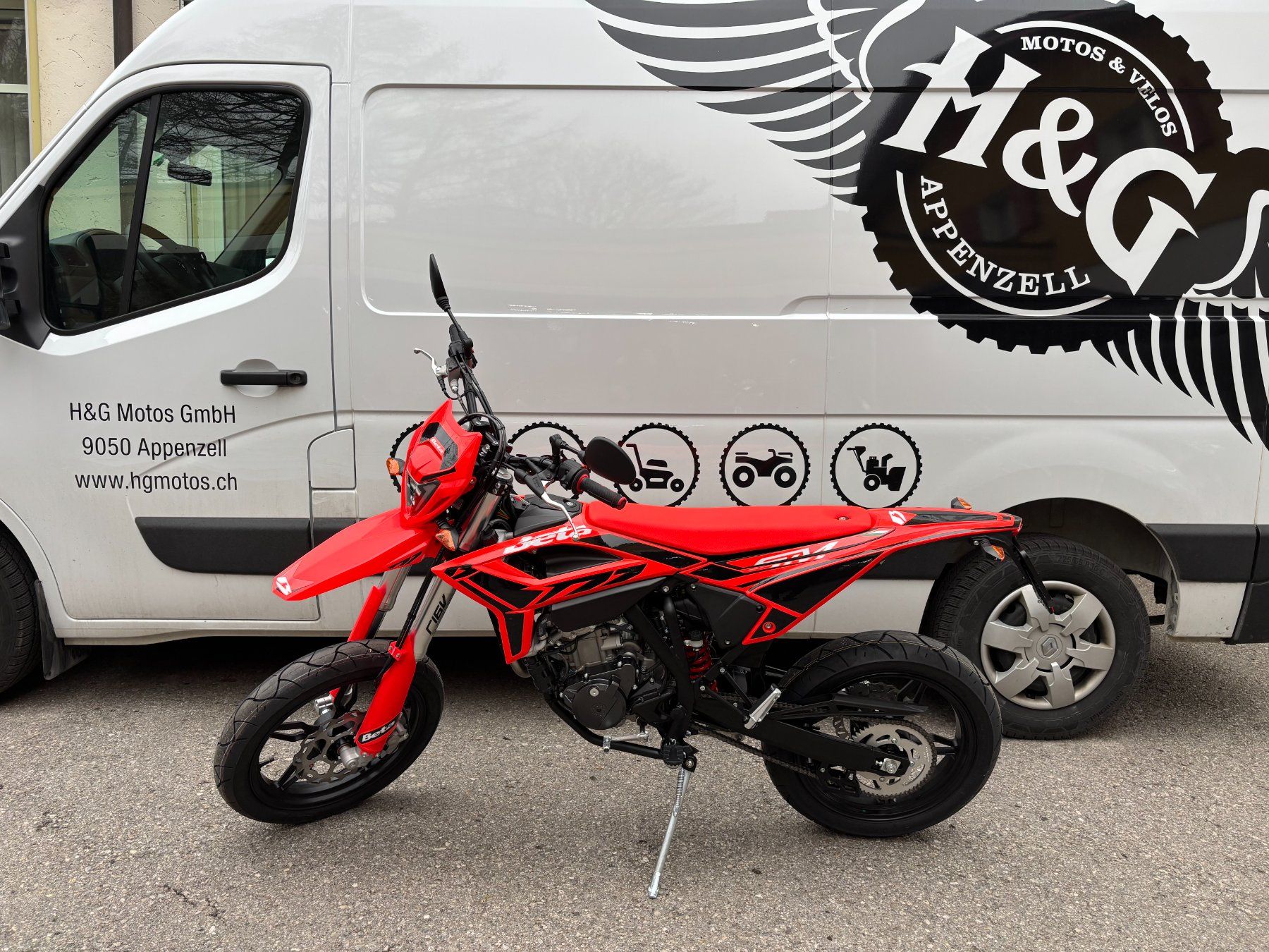 Beta Strada: BETA RR125i  MOTARD ROT  Neu – Nuovo (secondo la descrizione) da Appenzell venduto da hgmotos 4