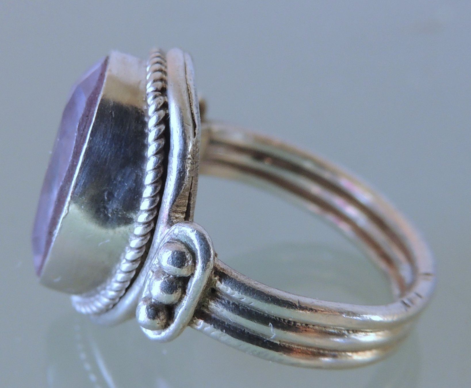 Anelli: Amethyst Silber 925 Fingerring Gr. 50 – Usato da Waldenburg venduto da schaller707 4
