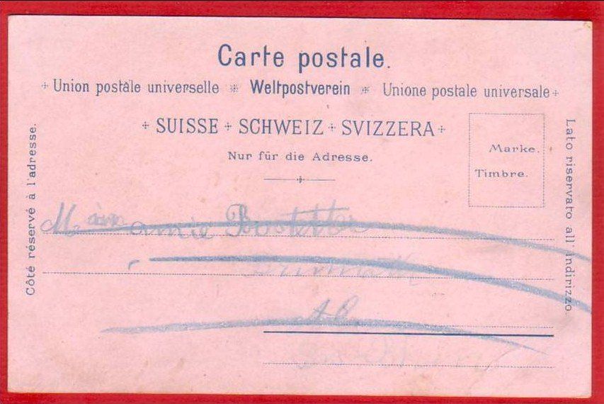 Cartoline postali: LUZERN, SCHLUMPF LITHO – Usato da Grüningen venduto da Kartenlaube 1