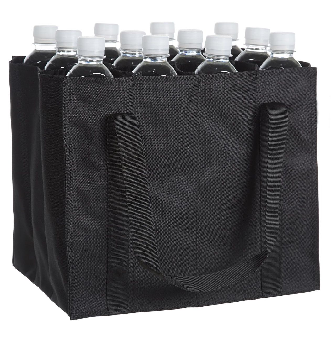 Taschen: Flaschentasche, 12 Fächer, 0.75 l Flaschen, Schwarz – Neu und originalverpackt aus Bülach von StoreInShop.com