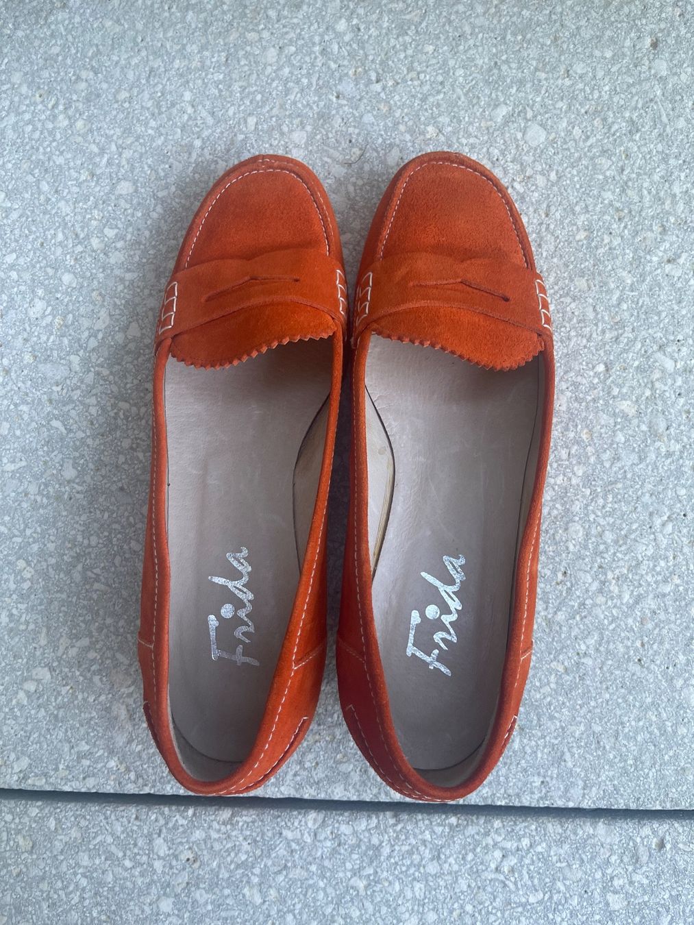 Damenschuhe: Frida Pumps Leder Orange Gr. 37 – Neu (gemäss Beschreibung) aus Brütten von Rod816 2