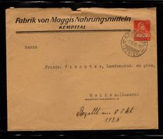 R1846  / Lettre-entier  Fabrique MAGGI  Kamptel orangerot