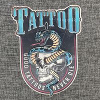 Tattoo Metal Art Schild