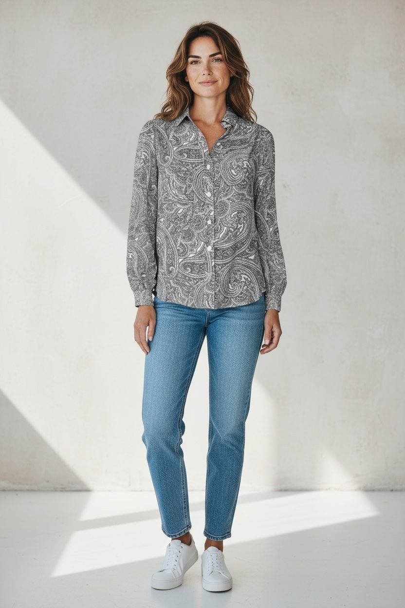 Esprit Camicette: Esprit blouse paisley blanc – Nuovo e nell'imballaggio originale da Vuisternens-Romont venduto da gol_xp6p 2