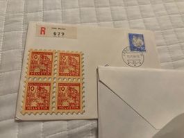 4 Pro Juventute Briefmarken 1966