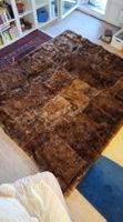 Kuscheliger Lammfell Teppich braun