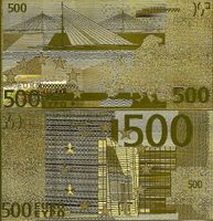 GOLDENE BANKNOTE - 500 EURO - NATÜRLICH SOUVENIR
