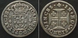 PORTUGAL 60 Reis (3 Vintens) o.J. (1706-1750) JOAO V. Silber