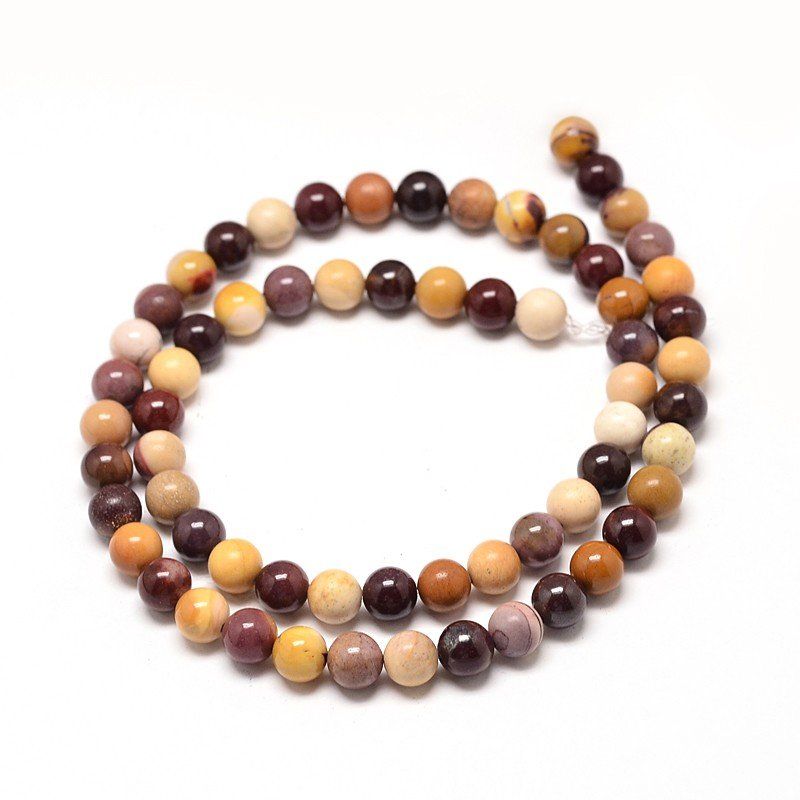Pietre preziose: Mookaite 6mm 1 Strang – Nuovo (secondo la descrizione) da Alpnachstad venduto da perlengaby 4