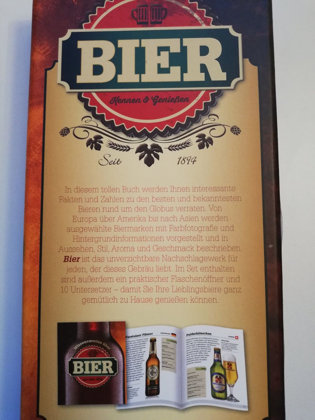 Libri: Bier Geschenkset mit Buch – Nuovo e nell'imballaggio originale da Rothrist venduto da GIWALD 1