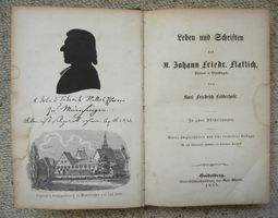 Leben + Schriften Pfarrer M. Johann Friedr. Flattich 1713-97
