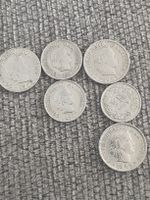 Schweizer Münzen 5, 10, 20,50 Rappen Jahr1962-1969