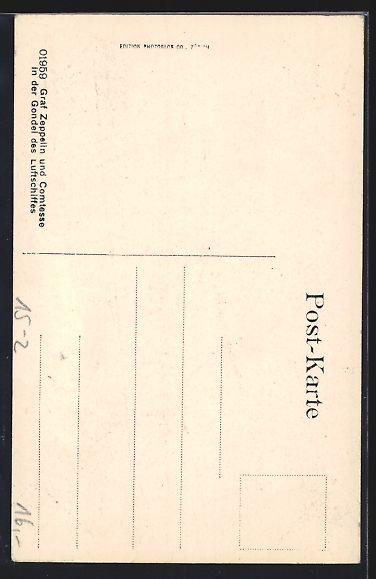 Bilder & Poster: Graf Zeppelin und Comtesse in der Gondel – Gebraucht aus Berlin von bartko-reher 1