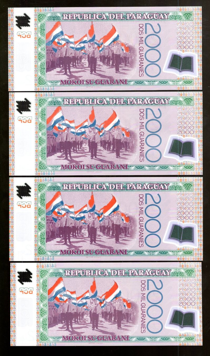 Banconote: Paraguay noten 4 stück UNC – Usato da Leibstadt venduto da baroc333 1