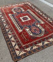 Antiker kaukasischer Kasak-Teppich Chelabeld / Adler-Muster