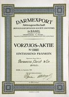 Darmexport AG in Basel - 1924