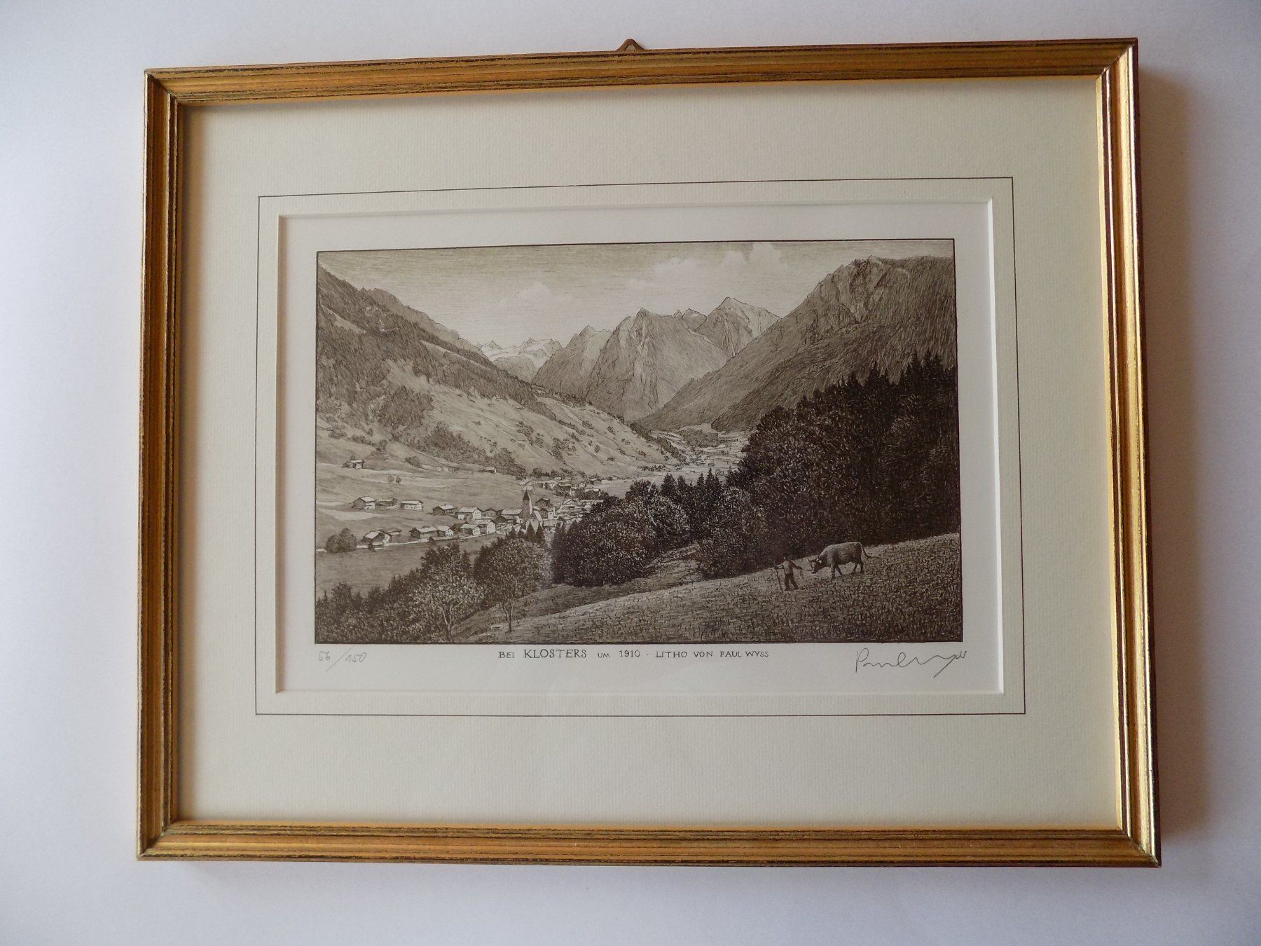 Grafiken & Lithographien: Klosters Lithographie – Gebraucht aus Risch von Antikfee