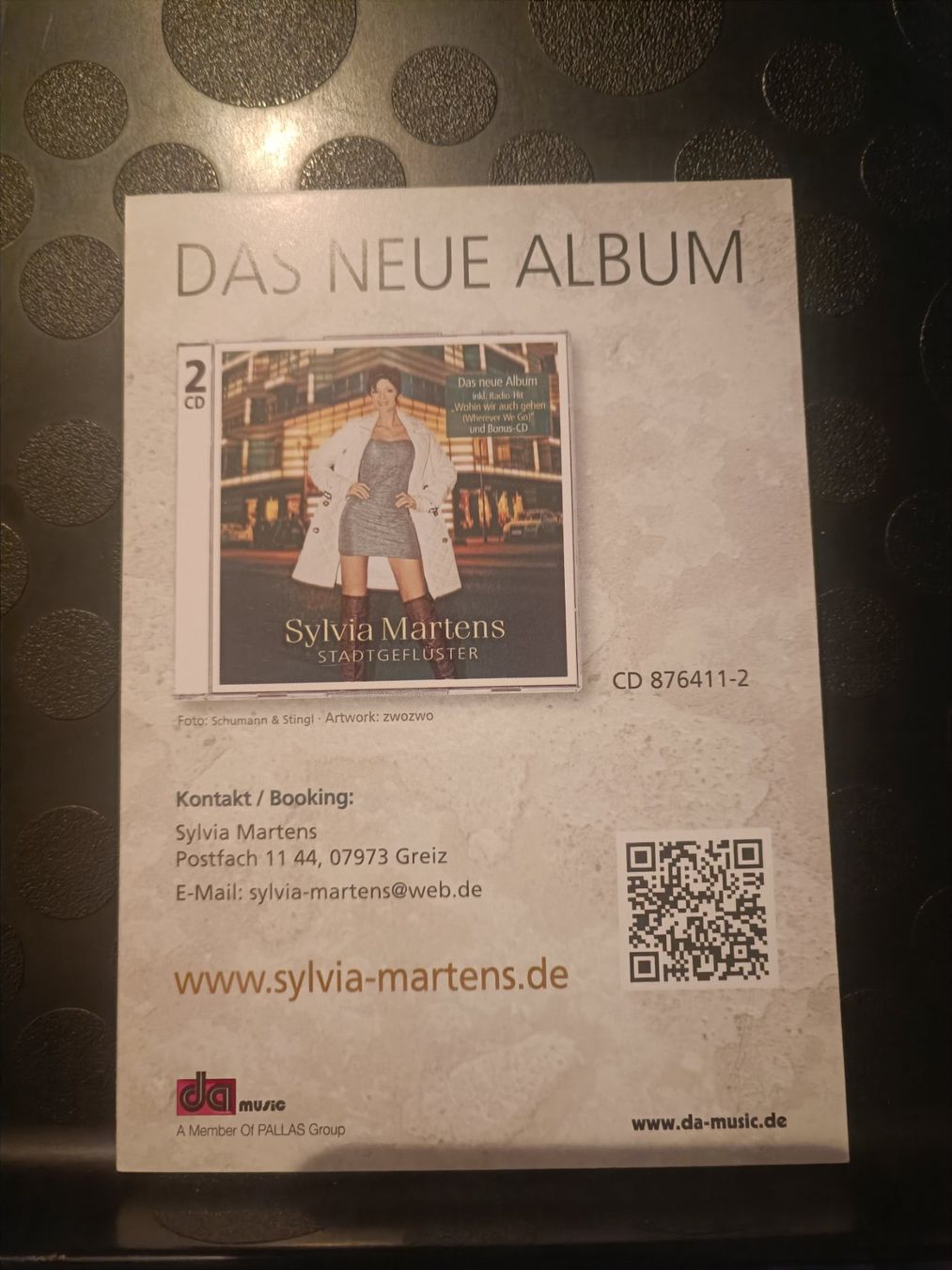 Autogramme: Sylvia Martens - handsignierte Autogrammkarte – Gebraucht aus Menziken von Artographs 1