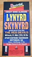 Orginal LYNYRD SKYNYRD Konzert Plakat 1993 WETTINGEN