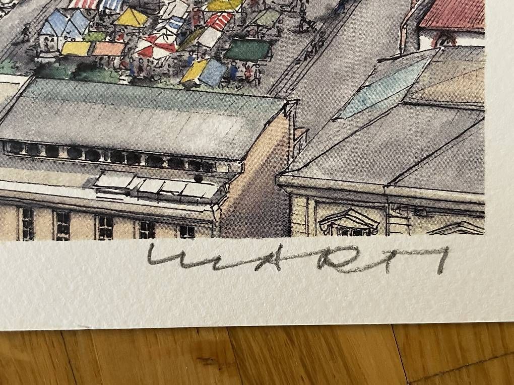 Posters & Illustrations: Bild Basler Barfüsserplatz - MARTI – D'occasion à Basel par MarcoJay13 2