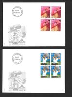 2 FDC 654 - 655 Serie Viererblöcke Europamarken ET 4.5.1981