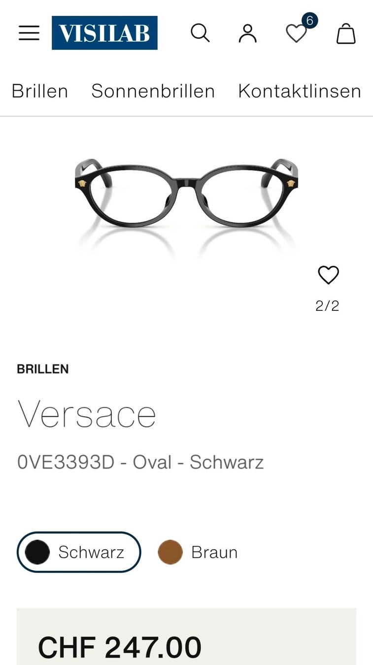 Brillen & Gläser: VERSACE BRILLENGESTELL NEU – Neu und originalverpackt aus Baden von tesorino73 6
