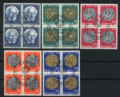 1964, Pro Patria, Viererblock, ET, gummiert (1)