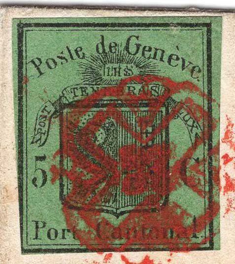 Tutti i francobolli: 1848 DUNKELGRÜNER ADLER auf Brief – Usato da Heerbrugg venduto da Swissphila 1