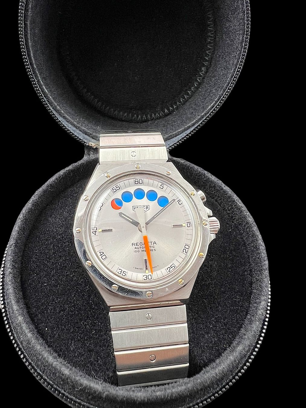 Tag Heuer Orologi: Heuer Regatta Flyback Chronograph Automatic 40mm Stahl *U546 – Usato da Zürich venduto da GalerieInauen 1