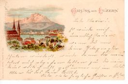 Gruss aus Luzern - spez. Stempel - Vordermeggen Einwurf B
