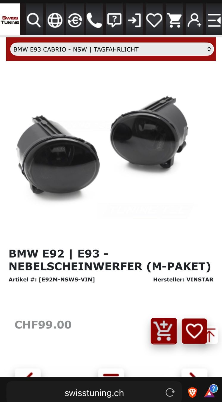 BMW Fari: BMW E92 | E93 - NEBELSCHEINWERFER (M-PAKET) – Nuovo e nell'imballaggio originale da Wil SG venduto da noah_tee 6