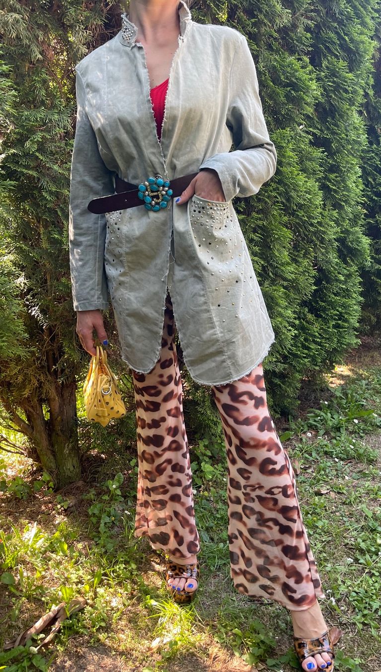 Giacche: Chic Blazer lungo di cotone con strass-tgL – Nuovo (secondo la descrizione) da Gordevio venduto da LanaZimm 5