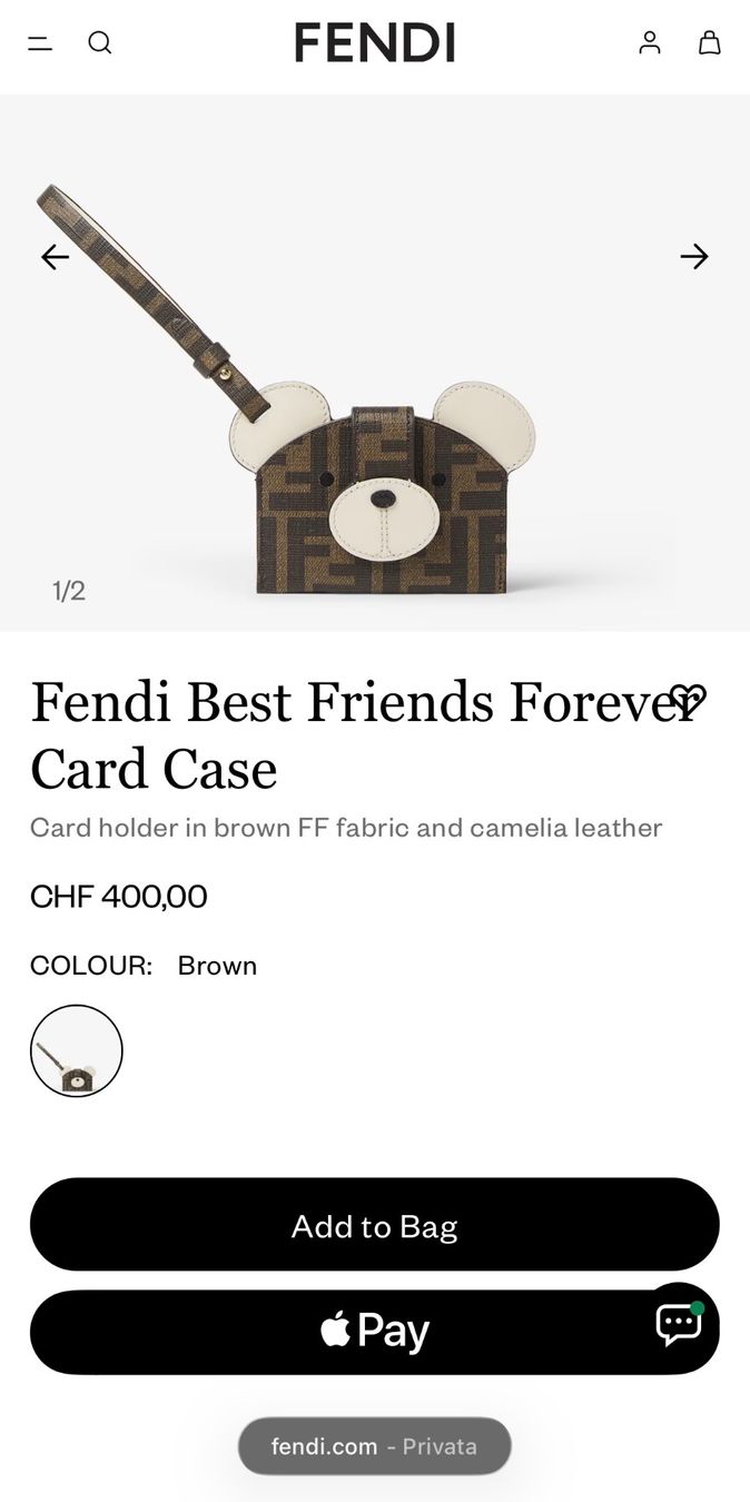 Fendi Portamonete: Fendi Best Friends Forever Card Case – Nuovo e nell'imballaggio originale da Mollis venduto da ChriMiJoRe 5