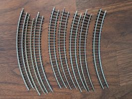 Märklin Spur Z - 8x 8510 Gebogenes Gleis Radius 145 mm (1)