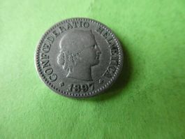 Schweiz 1897, 10 Rappen