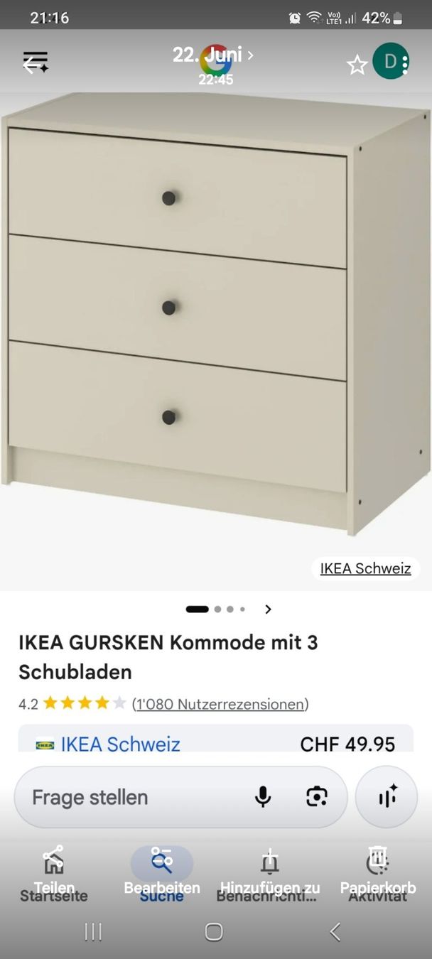 Ikea Kommoden: Kommode – Gebraucht aus Port von NUDINSON