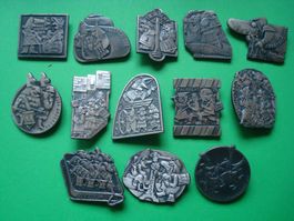 Fasnachtsplakette 1971 - 1983 Silber