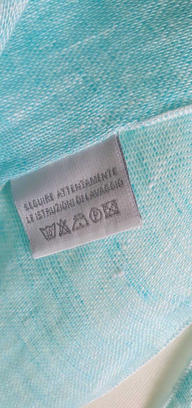 Foulards, Tücher & Schals: Schal 100% Leinen türkis NEU – Neu und originalverpackt aus Stansstad von InStyle8 7